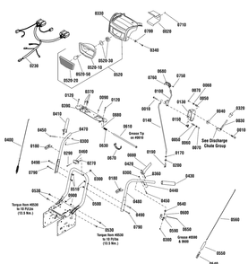 Handles And Controls Group Diagram and Parts List for 1696570-00-PA10529ES 2015 Briggs and Stratton Snow Blower